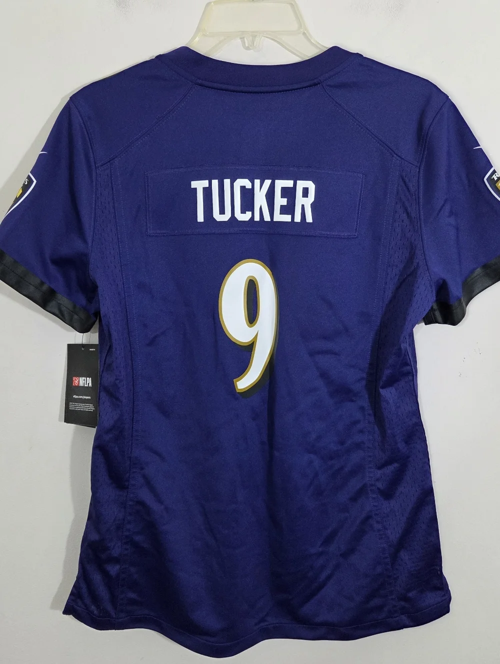 NWT Nike Ravens Football Jersey #9 Tucker Womens Medium NFL Fan Baltimore